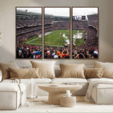 18347149-MGV-CV-36X24-Soldier Field Wall Art – Chicago Bears Football Stadium Canvas Print, Game Day Sports Decor for Man Cave, Bar, Office, or Living