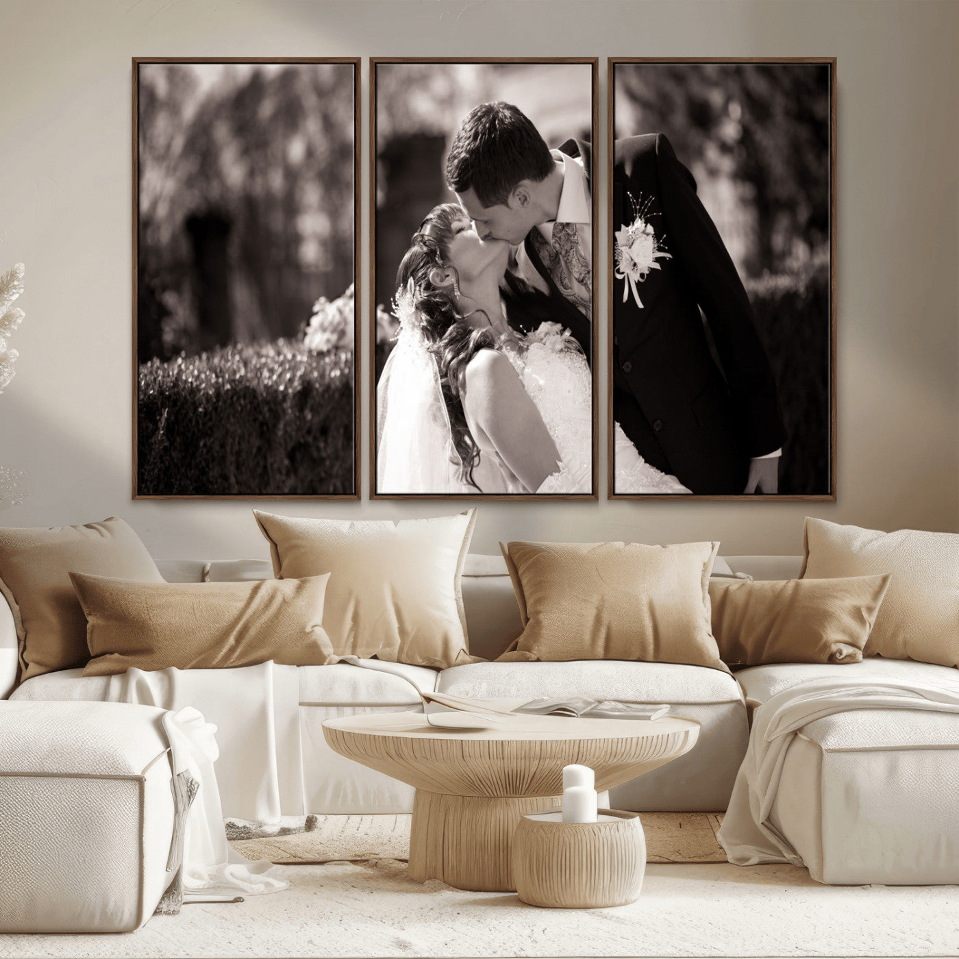 CSTM6030-MGV-CV-36X24-Custom Wedding Photo Print - Custom Wall Art Picture Print, Create Your Own Photo Canvas Print