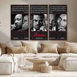 45112-MGV-CV-36X24-Black Icons Wall Art Canvas Print, Framed Thinker Art Picture Print, Motivational Quote Perfect Cultural Modern Decor Artwork