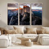 31332-MGV-CV-36X24-Mountain Landscape Wall Art – Majestic Sunset Rock Formation Canvas Print, Nature Scenic Decor for Living Room, Office, Cabin or