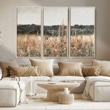 46308-MGV-CV-36X24-Wildflower Field Wall Art – Rustic Meadow Landscape Canvas Print, Country Nature Decor for Living Room, Bedroom or Farmhouse
