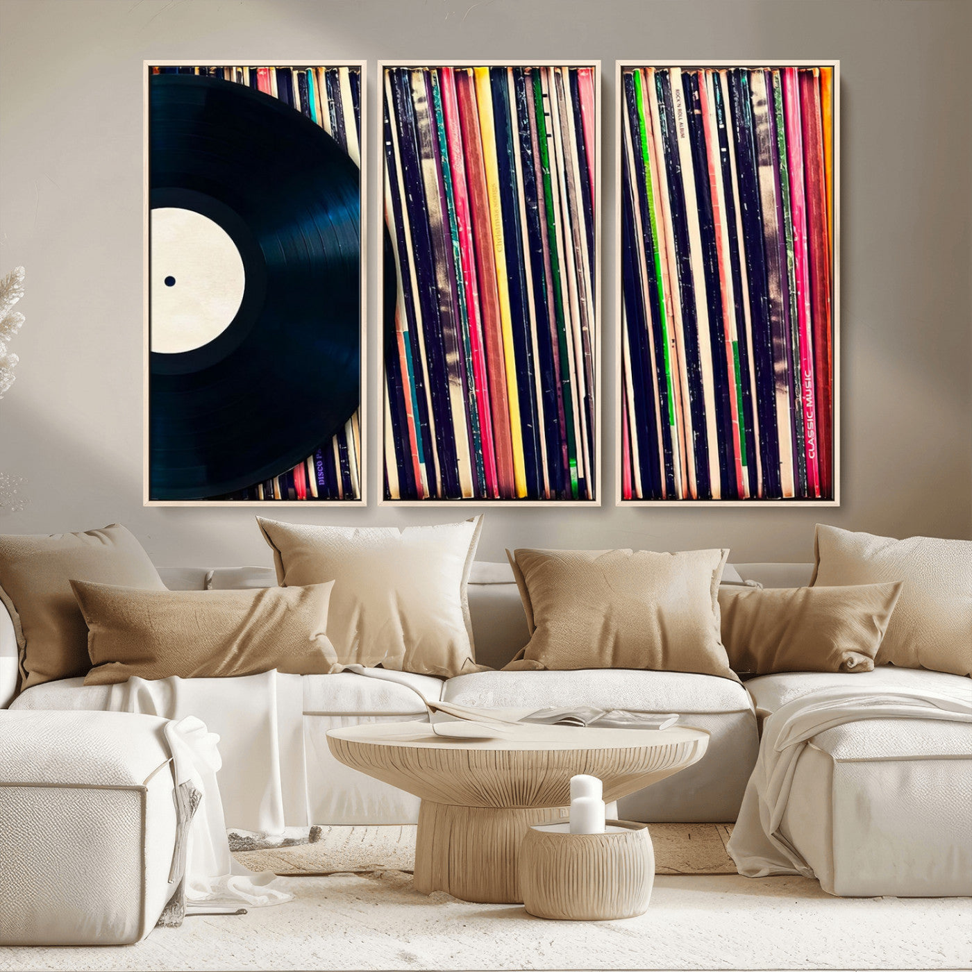 45029-MGV-CV-36X24-Misty Pine Forest Wall Art – Black and White Landscape Canvas Print, Foggy Trees Nature Photography, Modern Minimalist Decor for