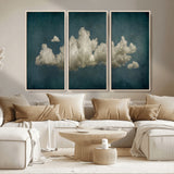 18162-MGV-CV-36X24-Ethereal Cloud Wall Art – Panoramic Sky Canvas Print, Dreamy Atmospheric Decor for Bedroom, Living Room or Office