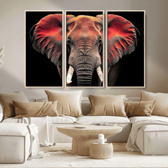 54719-MGV-CV-36X24-Elephant Wall Art – Majestic African Elephant Canvas Print, Wildlife Safari Animal Decor for Living Room, Bedroom, Office or Man