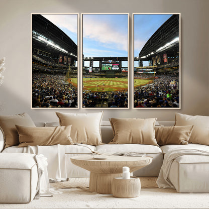 92672-MGV-CV-36X24-Chase Field Stadium Wall Art Canvas Print, Framed Arizona Stadium Art Picture Print, Chase Stadium Perfect Sports Room Decor