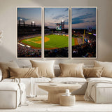 17415-MGV-CV-36X24-Philadelphia Phillies Stadium Wall Art Canvas Print, Framed Citizens Bank Park Art Picture Print, Phillies Stadium Field Perfect