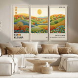 33864-MGV-CV-36X24-Pointillism Yayoi Wall Art Canvas Print, Framed Yayoi Kusama Art Picture Print, Yayoi Kusama Dot Perfect Abstract Nature Decor