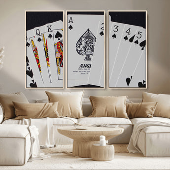 56787-MGV-CV-36X24-Playing Cards – Classic Poker Deck with Spades, Standard Size Durable Casino Quality Card Set for Magic Tricks, Blackjack, Bridge,