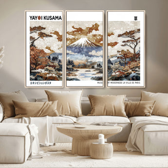 80111817-MGV-CV-36X24-Japanese Landscape Wall Art – Mount Fuji Autumn Canvas Print, Asian Inspired Nature Decor for Living Room, Bedroom, Office or