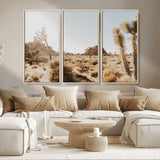 62783269-MGV-CV-36X24-Joshua Tree Wall Art – Desert Landscape Photography Canvas Print, Southwest Nature Artwork Rustic Home Decor for Living Room,
