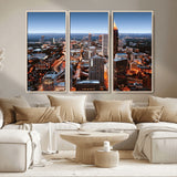 25096967-MGV-CV-36X24-Atlanta Skyline Wall Art – Vibrant Cityscape Canvas Print, Modern Night Lights Urban Decor for Office, Living Room, or Apartment