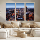 81886632-MGV-CV-36X24-Atlanta Skyline Wall Art – Vibrant City Lights Canvas Print, Modern Urban Cityscape Decor for Living Room, Office, or Apartment