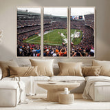 18347149-MGV-CV-36X24-Soldier Field Wall Art – Chicago Bears Football Stadium Canvas Print, Game Day Sports Decor for Man Cave, Bar, Office, or Living