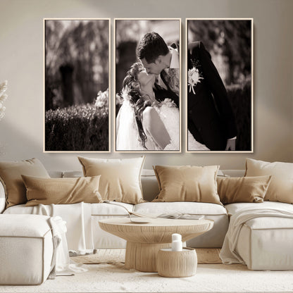 CSTM6030-MGV-CV-36X24-Custom Wedding Photo Print - Custom Wall Art Picture Print, Create Your Own Photo Canvas Print