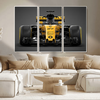 62882-MGV-CV-36X24-Renault F1 Racing Car Print - High-Performance Formula 1 Motorsport Wall Art, Perfect Gift for Racing Fans and Car Enthusiasts