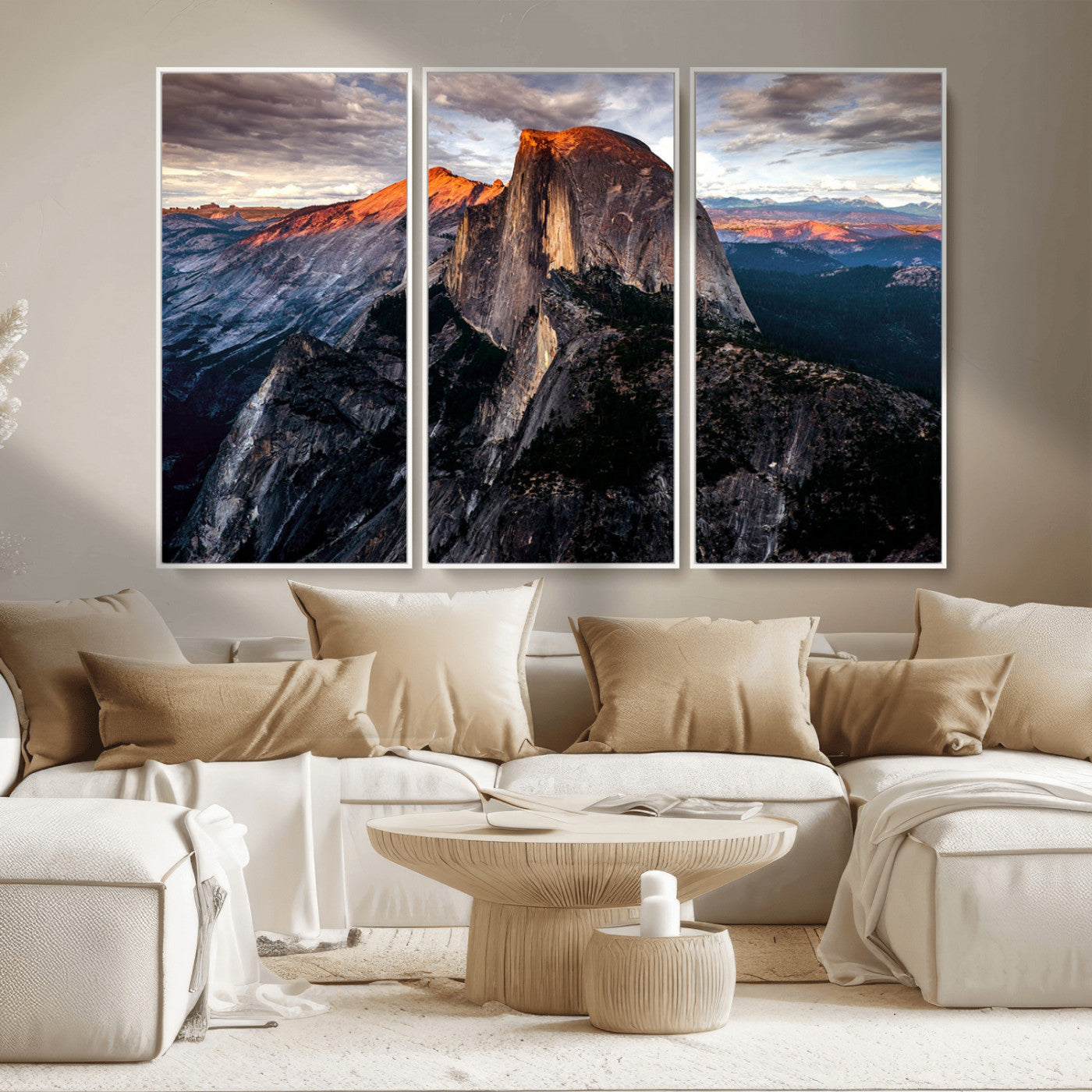 31332-MGV-CV-36X24-Mountain Landscape Wall Art – Majestic Sunset Rock Formation Canvas Print, Nature Scenic Decor for Living Room, Office, Cabin or