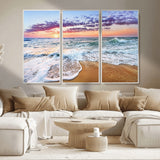 44120-MGV-CV-36X24-Ocean Sunset Wall Art – Beach Landscape Canvas Print, Serene Coastal Decor for Living Room, Office or Bedroom