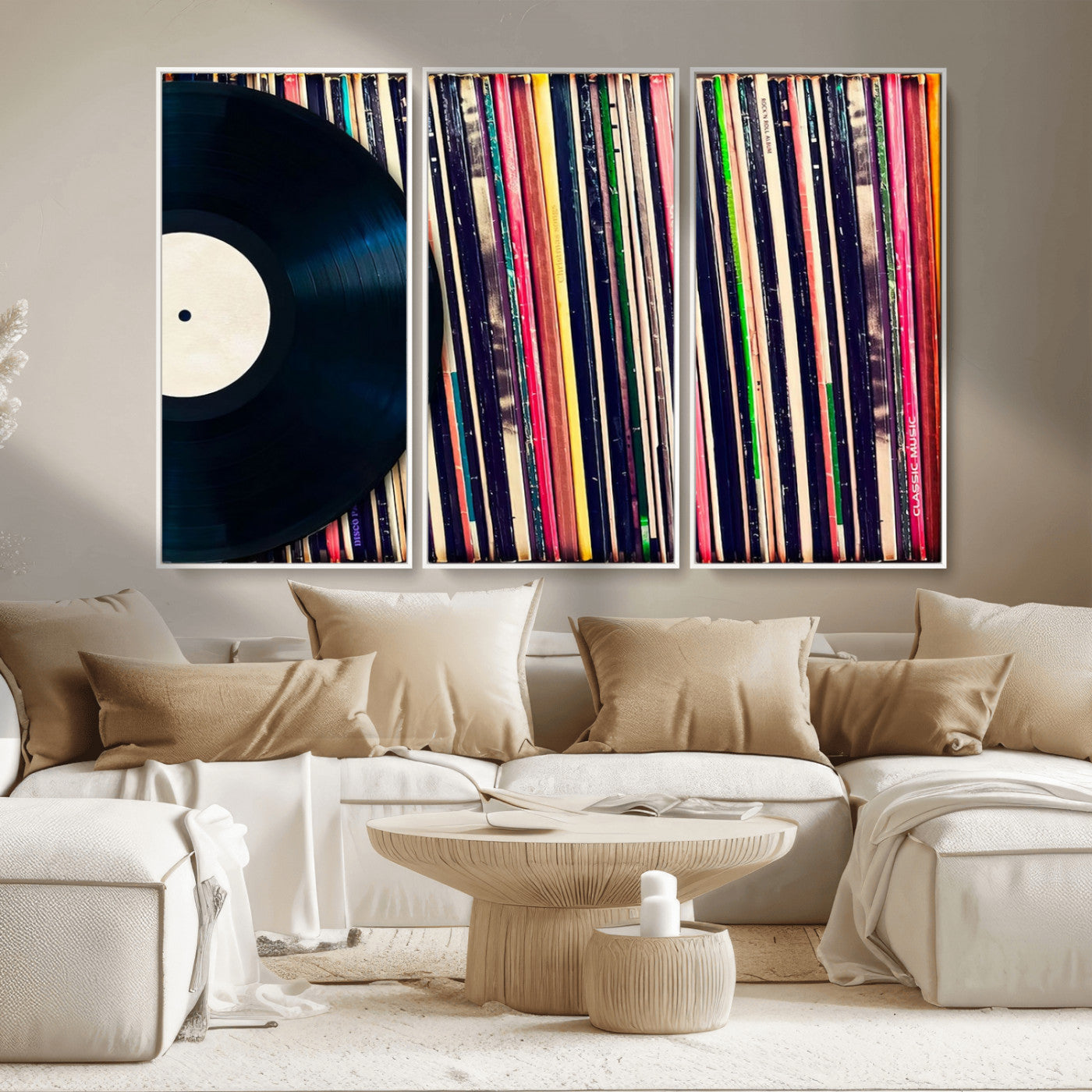 45029-MGV-CV-36X24-Misty Pine Forest Wall Art – Black and White Landscape Canvas Print, Foggy Trees Nature Photography, Modern Minimalist Decor for