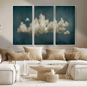 18162-MGV-CV-36X24-Ethereal Cloud Wall Art – Panoramic Sky Canvas Print, Dreamy Atmospheric Decor for Bedroom, Living Room or Office