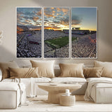 38807-MGV-CV-36X24-Beaver Stadium Wall Art Canvas Print, Framed Beaver Stadium Field Art Picture Print, Football Stadium Perfect Sport Room Decor