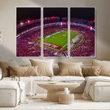 11343-MGV-CV-36X24-Bryant-Denny Stadium Wall Art – Panoramic Alabama Crimson Tide Football Field Canvas Print, Game Day Decor for Office, Man Cave or