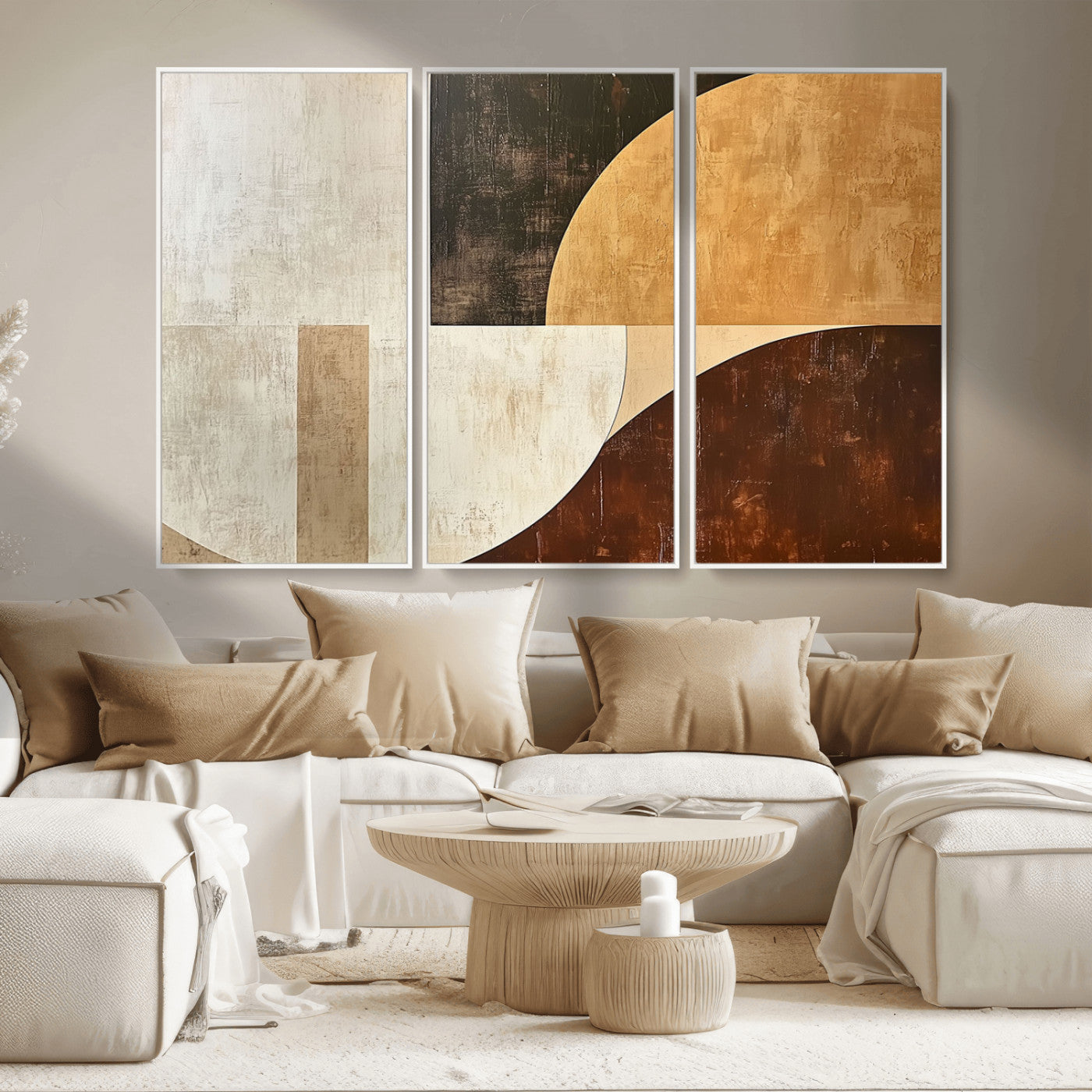15030-MGV-CV-36X24-Wabi Sabi Wall Art Canvas Print, Framed Modern Abstract Art Picture Print, Minimalist Zen Perfect Minimalist Modern Decor Artwork