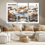 80111817-MGV-CV-36X24-Japanese Landscape Wall Art – Mount Fuji Autumn Canvas Print, Asian Inspired Nature Decor for Living Room, Bedroom, Office or