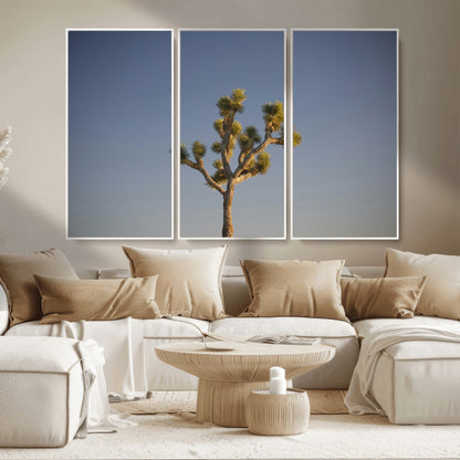 54552043-MGV-CV-36X24-Joshua Tree Art Wall Art Canvas Print, Framed Desert Landscape Art Picture Print, Southwestern Nature Perfect Southwestern Boho