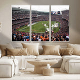 18347149-MGV-CV-36X24-Soldier Field Wall Art – Chicago Bears Football Stadium Canvas Print, Game Day Sports Decor for Man Cave, Bar, Office, or Living
