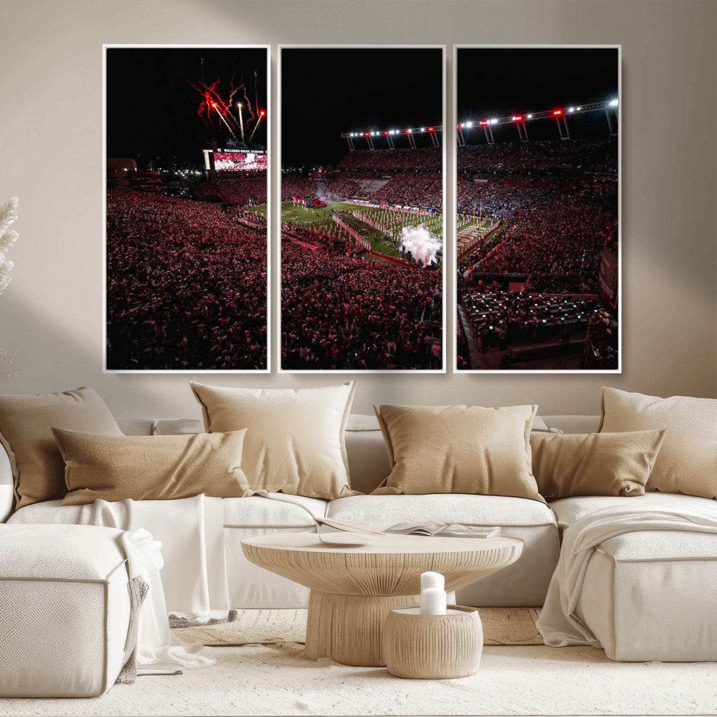 60690191-MGV-CV-36X24-William Brice Stadium Wall Art – Baseball Artwork Print for Game Room, Basement, Dorm or Office Wall Decor