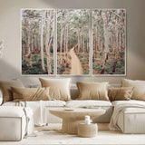 24760563-MGV-CV-36X24-Forest Wall Art – Tranquil Woodland Path Canvas Print, Scenic Nature Photography Decor for Bedroom, Living Room, Office, Cabin or