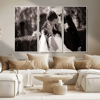 CSTM6030-MGV-CV-36X24-Custom Wedding Photo Print - Custom Wall Art Picture Print, Create Your Own Photo Canvas Print