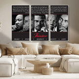 45112-MGV-CV-36X24-Black Icons Wall Art Canvas Print, Framed Thinker Art Picture Print, Motivational Quote Perfect Cultural Modern Decor Artwork