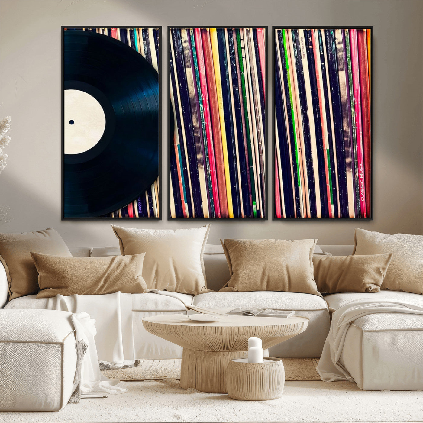 45029-MGV-CV-36X24-Misty Pine Forest Wall Art – Black and White Landscape Canvas Print, Foggy Trees Nature Photography, Modern Minimalist Decor for