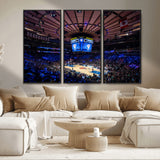 20491-MGV-CV-36X24-Madison Square Garden Wall Art Canvas Print, Framed New York Stadium Art Picture Print, MSG Stadium Perfect Sport Room Decor