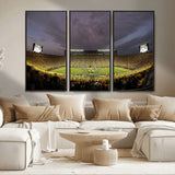 72404-MGV-CV-36X24-Michigan Wolverine Stadium Wall Art Canvas Print, Framed Michigan Stadium Art Picture Print, Football Stadium Perfect Sport Room