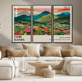 54215-MGV-CV-36X24-Yayoi Kusama Wall Art – Panoramic Japanese Landscape Canvas Print, Modern Abstract Nature Decor for Office, Bedroom or Living Room