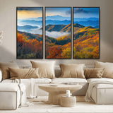 86772247-MGV-CV-36X24-Autumn Mountains Wall Art Canvas Print, Framed Fall Foliage Art Picture Print, Vibrant Hills Perfect Vibrant Nature Decor Artwork