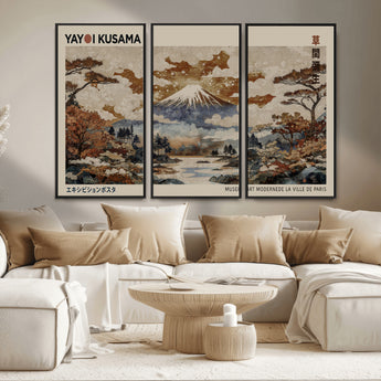 11778299-MGV-CV-36X24-Japanese Landscape Wall Art – Mount Fuji Canvas Print, Asian Inspired Nature Decor for Living Room, Bedroom, Office or Studio