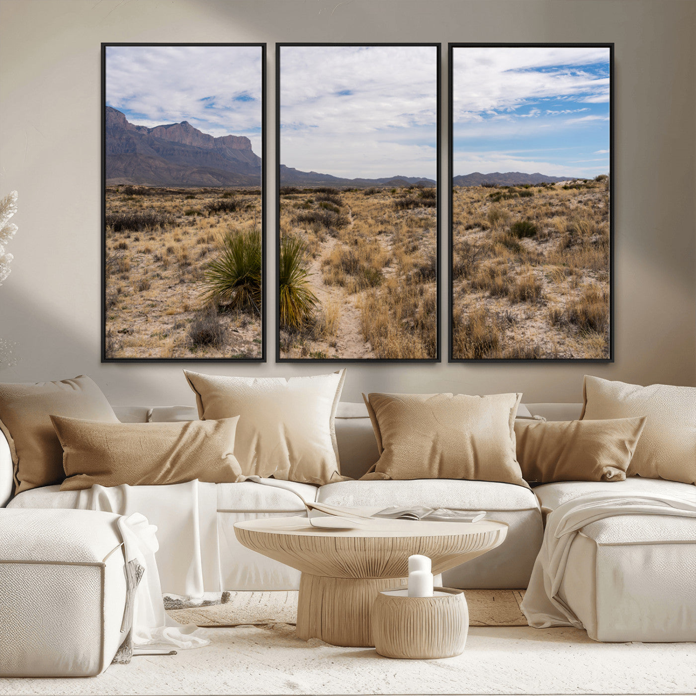 21606563-MGV-CV-36X24-Desert Mountain Wall Art – Southwest Landscape Photography Canvas Print, Rustic Nature Artwork Scenic Western Decor for Living