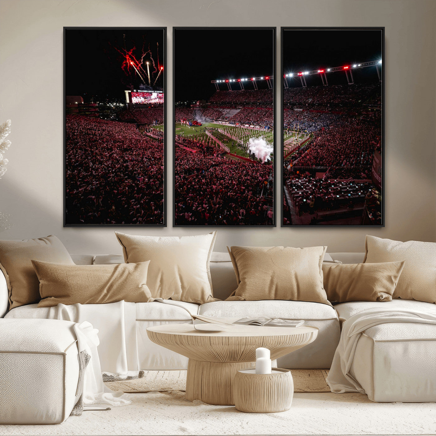 60690191-MGV-CV-36X24-William Brice Stadium Wall Art – Baseball Artwork Print for Game Room, Basement, Dorm or Office Wall Decor