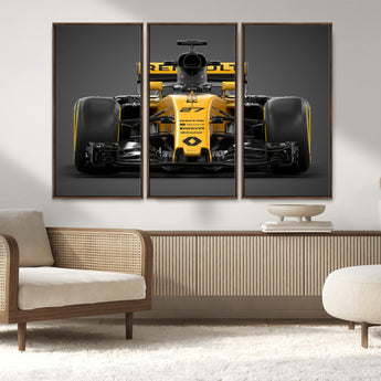 62882-MGV-CV-36X24-Renault F1 Racing Car Print - High-Performance Formula 1 Motorsport Wall Art, Perfect Gift for Racing Fans and Car Enthusiasts