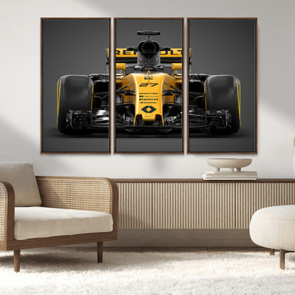 62882-MGV-CV-36X24-Renault F1 Racing Car Print - High-Performance Formula 1 Motorsport Wall Art, Perfect Gift for Racing Fans and Car Enthusiasts