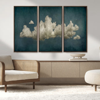 18162-MGV-CV-36X24-Ethereal Cloud Wall Art – Panoramic Sky Canvas Print, Dreamy Atmospheric Decor for Bedroom, Living Room or Office