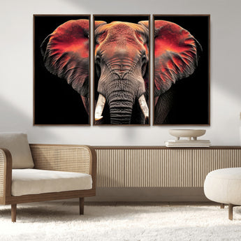 54719-MGV-CV-36X24-Elephant Wall Art – Majestic African Elephant Canvas Print, Wildlife Safari Animal Decor for Living Room, Bedroom, Office or Man