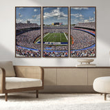 76491-MGV-CV-36X24-Buffalo Bills Stadium Wall Art Canvas Print, Framed Bills Stadium Art Picture Print, Highmark Stadium Perfect Sport Room Decor