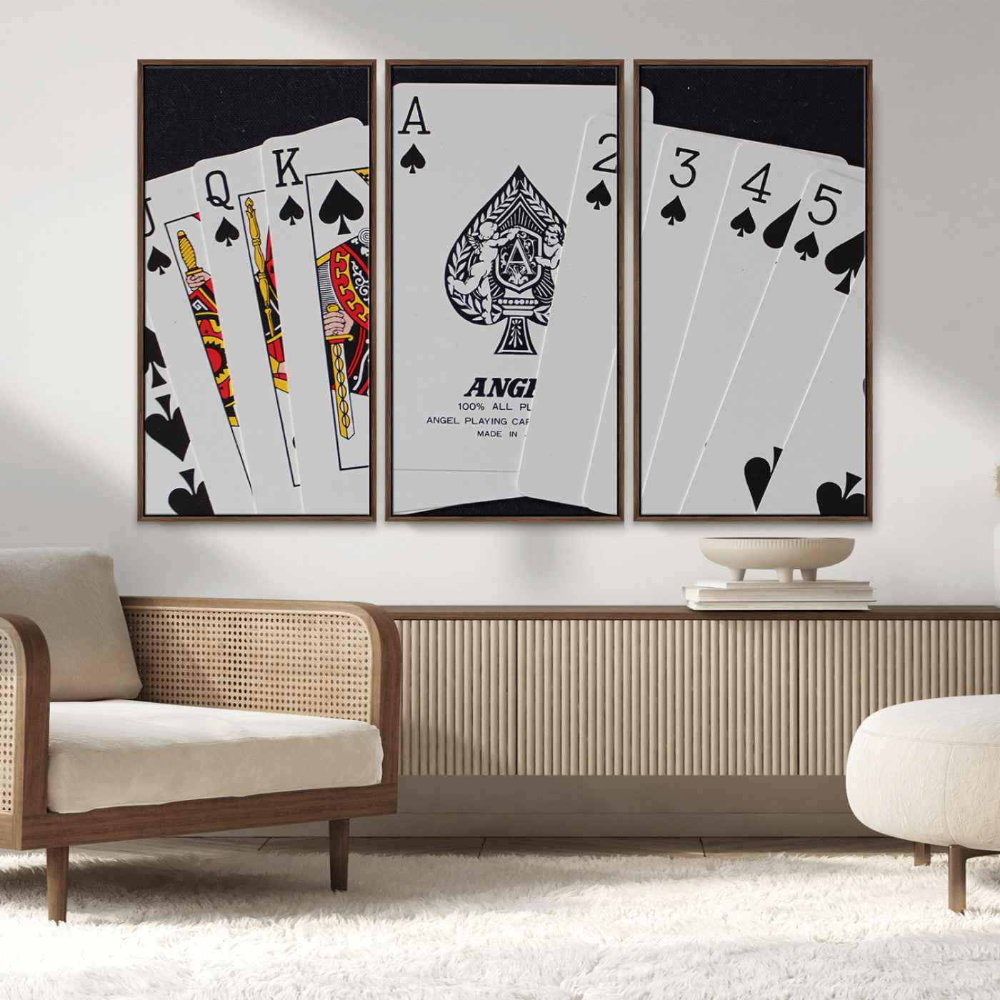 56787-MGV-CV-36X24-Playing Cards – Classic Poker Deck with Spades, Standard Size Durable Casino Quality Card Set for Magic Tricks, Blackjack, Bridge,