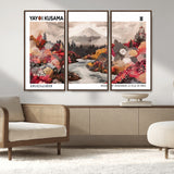 32352074-MGV-CV-36X24-Japanese Landscape Wall Art – Mount Fuji River Canvas Print, Modern Asian Inspired Nature Decor for Living Room, Bedroom, Office