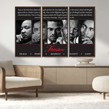 45112-MGV-CV-36X24-Black Icons Wall Art Canvas Print, Framed Thinker Art Picture Print, Motivational Quote Perfect Cultural Modern Decor Artwork