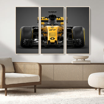 62882-MGV-CV-36X24-Renault F1 Racing Car Print - High-Performance Formula 1 Motorsport Wall Art, Perfect Gift for Racing Fans and Car Enthusiasts